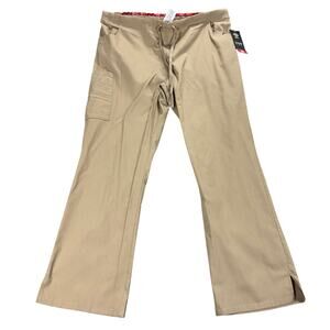 NWT Dickies EDS Signature Medical Scrub Pants Womens Large Khaki Utility Pockets